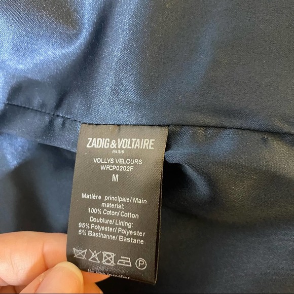 Zadig & Voltaire Vollys Velours Red Velvet Blazer - Picture 6 of 13